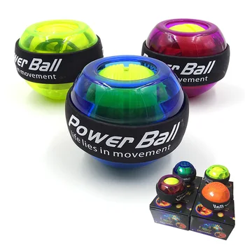 Светодиодный Гироскопический Мяч Powerball с Автозапуском, Гироскопический Мяч для Запястья со Счетчиком Силы мышц Руки, Тренажер для Фитнеса