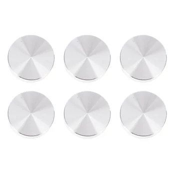 6 штук круглых дисков из алюминиевого сплава диаметром 30 мм, стеклянные столешницы, адаптер для чайных столов