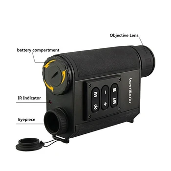 LaserWorks LRNV009 Водонепроницаемый 6x32 мм охотничий лазерный дальномер 500 м инфракрасного ночного видения 