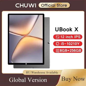 CHUWI UBook X 2 В 1 Планшетный ПК Intel i5 10210Y 12-дюймовый Планшет 2K IPS Windows 11 8GB 256GB 2,4G/5G Поддержка WiFi Клавиатура Стилус